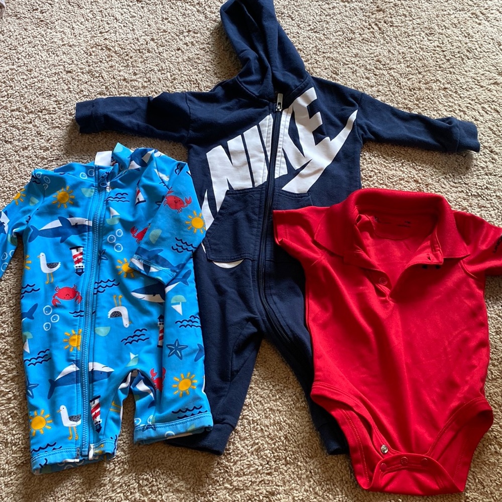 Nike Baby Boys Jumpsuit Size 6-9 month bundle